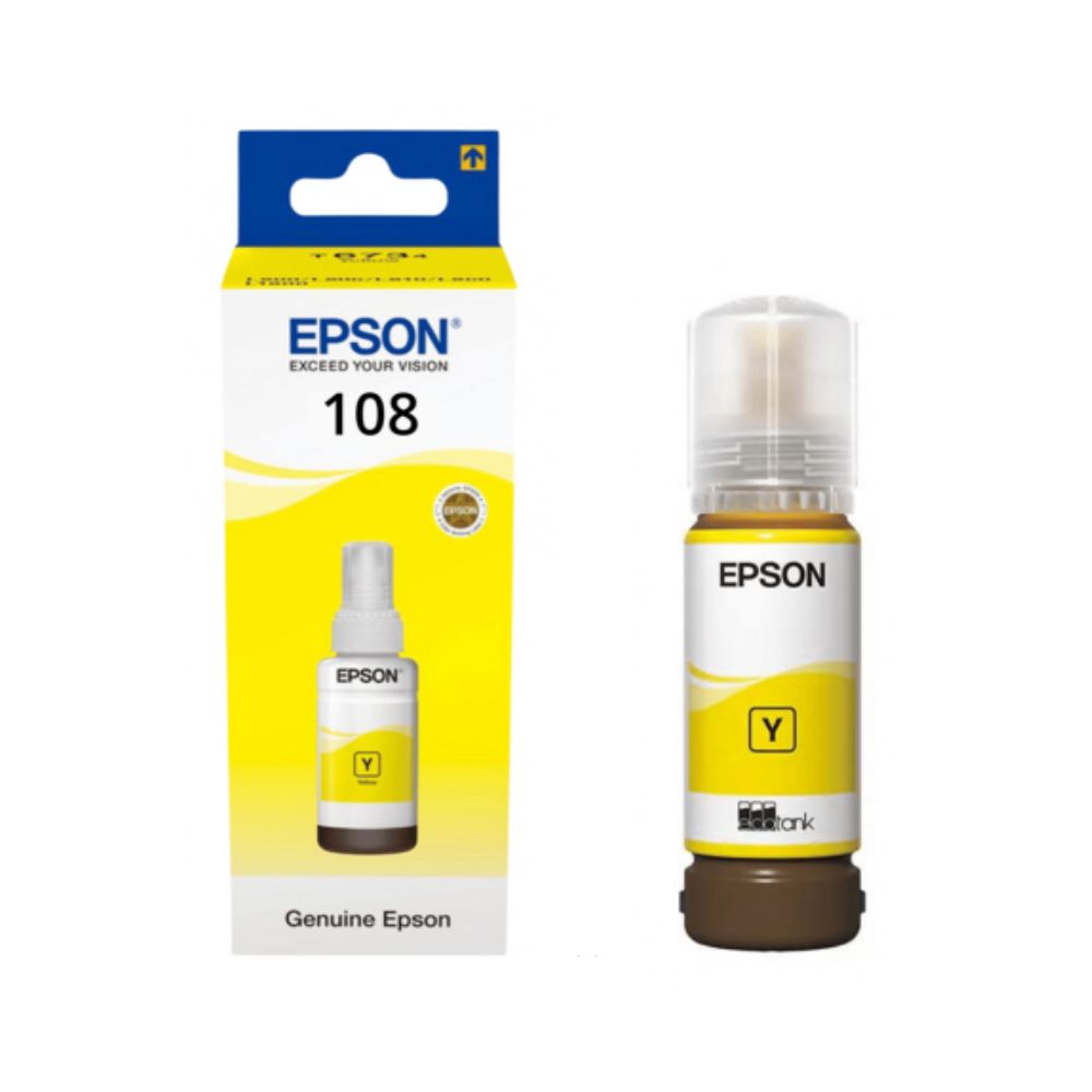 Epson Ink 108 Bottle Yellow Epson Ink 108 Bottle Yellow
